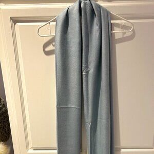 Silky blue scarf